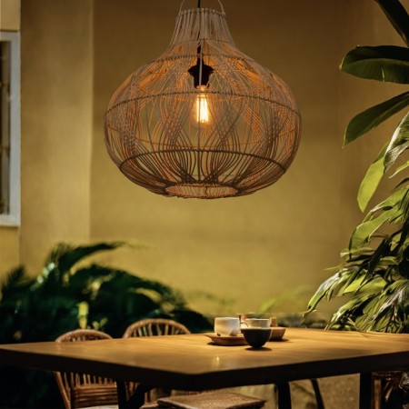 Ceiling Lamp from Rotan "Diaz", 1 × 120 W, E27, 50 × 50 × 45 cm