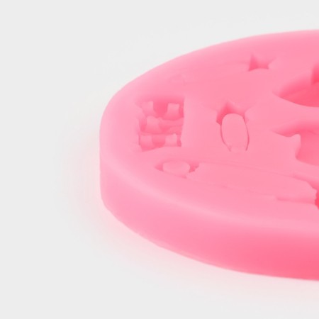 Mold "for the newborn", silicone, d = 8 cm, color mix-3