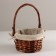 Wicker basket, d21x11xh26 cm, brown, willow