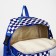 School backpack from textiles, 5 pockets, blue color