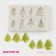 Mold Dolyana "Christmas tree", silicone, 10 × 6.5 × 1.3 cm, color gray color