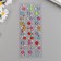 Sticker of rhinestones plastic "threads with flowers" 19x8 cm