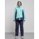 Ski costume female winter, size 54, turquoise color