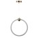 Lamp Bayerlux "Circle" LED 32W gold 34.5x6x37-120 cm