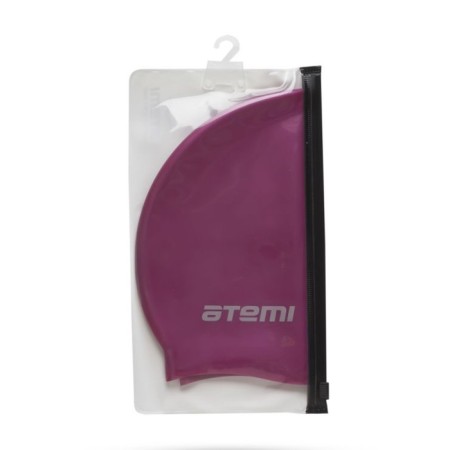 ATEMI SC104 swimming cap, silicone, cherry color-1