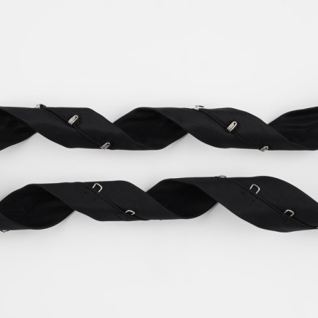 Braid with hooks, 27 mm × 45 ± 1 m, black color-2