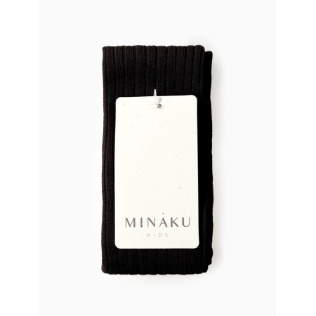 Children's leggings with Minaku straps, height 86-92 cm, black-3