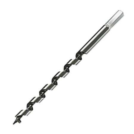 Matrix wood drill, screw, 40 x 460 mm, 6-grade shank