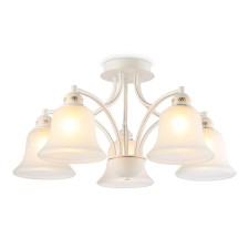 Люстра потолочная Ambrella light, Traditional, TR3050, 5хE27, цвет белый, золото