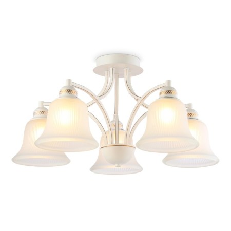 Ceiling chandelier Ambrella Light, Traditional, TR3050, 5HE27, white color, gold