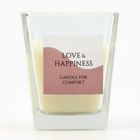 Aromatic candle in a glass "Happiness": grapefruit and honey, 6.8 x 8 cm.-3