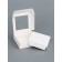 Jewelry box with PVC window 8 x 8 x 3 cm, white