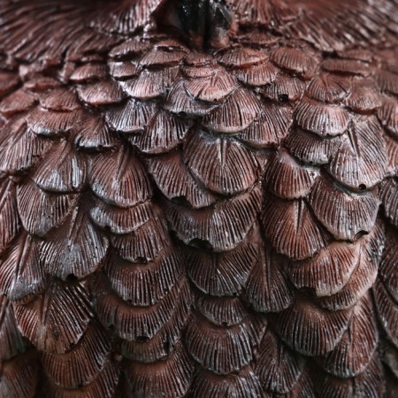 Garden figure "owl" dark, 9x9x14cm ////-5