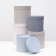 Set of round boxes 5 in 1 "sea" 20 x 20 x 20 - 15 x 15 x 15 cm