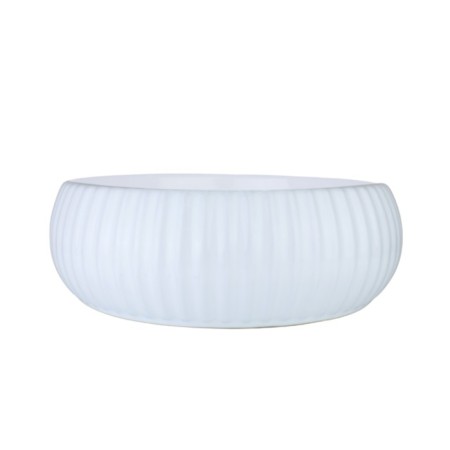 Haling liner Bronze de Luxe Esmeralda 1382W, 400x400x130, without overflow, faience, white 1003840-1