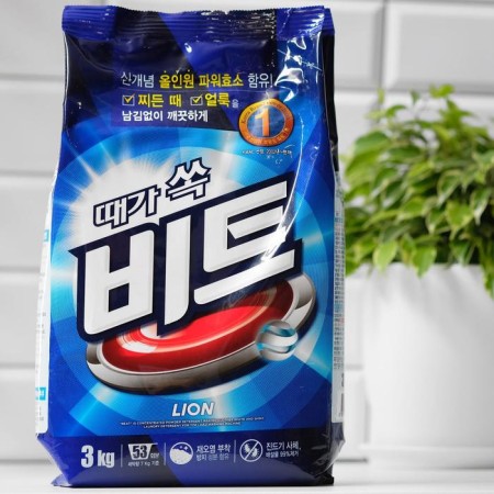CJ Lion Beat washing powder for manual and automatic washing, 3 kg