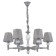 Wall lamp 6x60W E27, size 16x27.5x27.5 cm