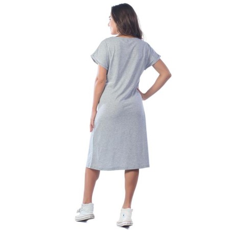 Minimalist-free dress, size 46, light gray color-3