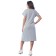 Minimalist-free dress, size 46, light gray color