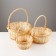 Camping set, 3 pcs, 33 × 15 × 35 cm, 28 × 13 × 27 cm, 24 × 12 × 22 cm, willow