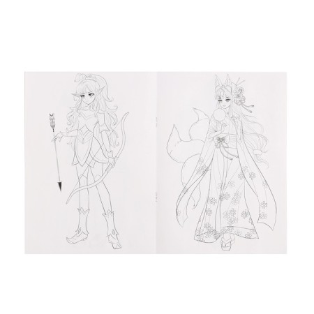 Coloring "Fashion anime. Magic Style "-4