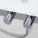 The shower system Wasserkraft A113.116.155.ch Thermo, tropical shower, thermostat, chrome/white 1011511