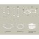 Ambrella Light Acrylic lamp, XR92211003, GX53 LED 12 W, white sand, white matte