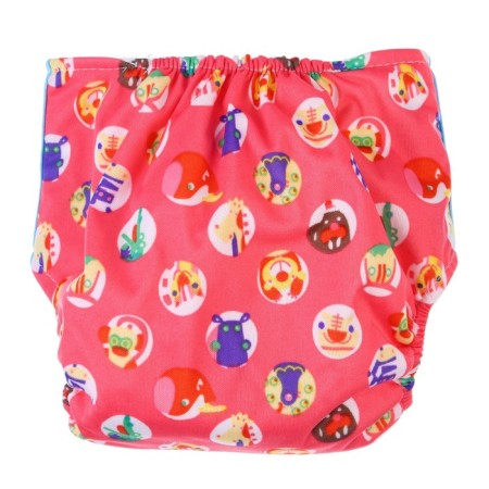 Reusable diaper "Funny animals"-4