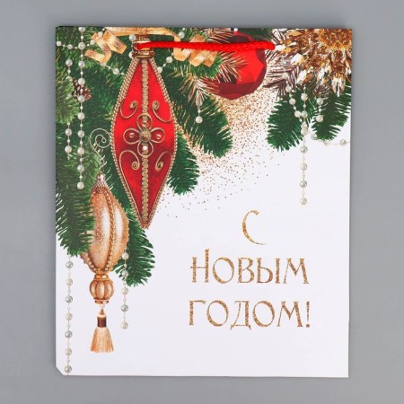 Laminated vertical "holiday", ml 21 x 25 x 8 cm, new year-6
