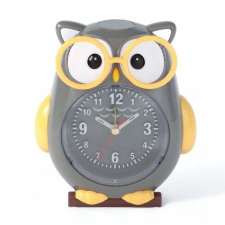 Clock - HEARD WITHER "Owl", discrete move, dial D -7.5 cm, 13 x 11 cm, 2aa