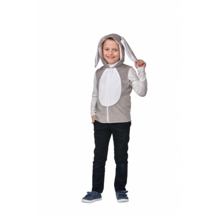 A vest with a hood "Bunny", p. 30, height 116 cm
