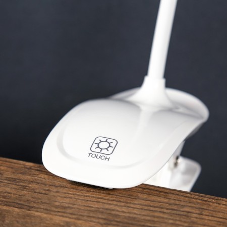 Table lamp on the clothespin "Mona" LED 5W USB white 16x16x38 cm Risalux-5