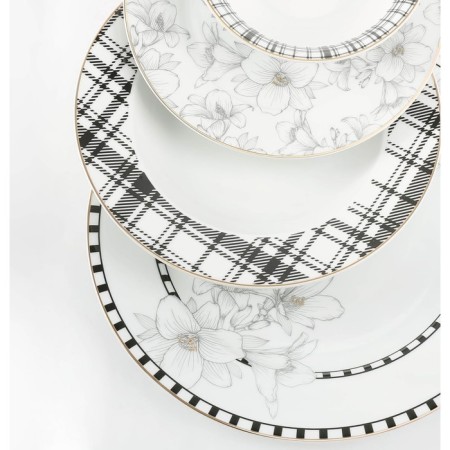 Arya Home Elegant Mandala, 24 objects, white color, white-2