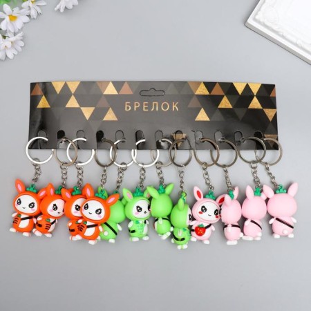 Trick Rubber "Bunny with carrots" mix 5x3.5x1.7 cm-4