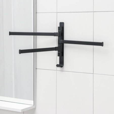 Loft towel holder, 3 knitting needles, black color-2