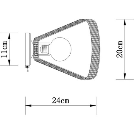 Bra Arte Lamp Maasym A7044AP-1BK, E27, 60 W, 20x24x10 cm, Black-1