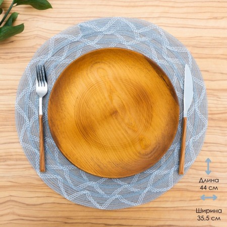 Serving napkin "Mary", 38 × 38 cm, gray color-1