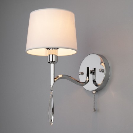 Wall lamp EUROSVET MADERA 10127/1, E14, 1x40W, 250x150x340 mm, chromium color-1