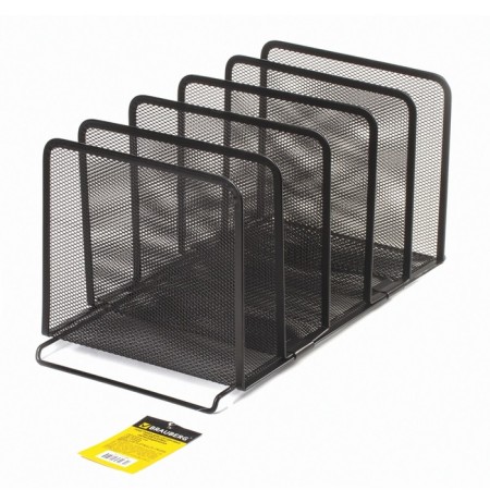 Paper Sorter 5 departments, Brauberg Germanium, metal, black-1