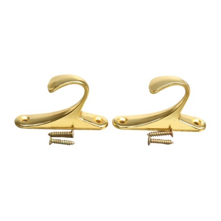 Hook for curtains KS101 CAPPIO, one -rot, color gold, 2 pcs-3