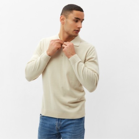 Jumper Polo men's minku: Knitwear Collection Cream color, river 48-2