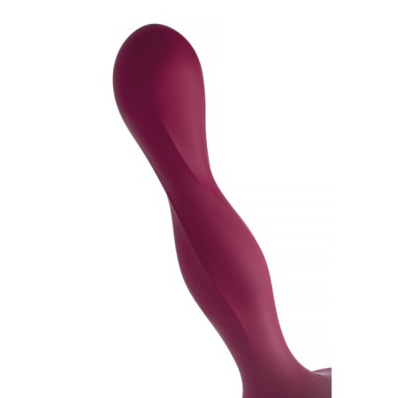 Satiffyer Double Ball-R phallimitator, 18 cm, silicone, red color-2