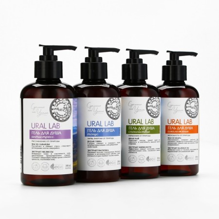 Shower gel with lavender butter and lemon balm extract, 300 ml, Eco Lab by Ural Lab-12
