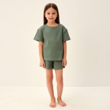 Pajama Children's SL Home P 36 (134-140), olive