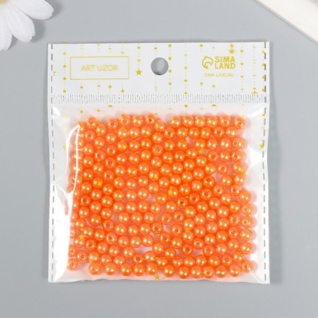 Beads for creativity plastic "Mandarin" set 200 pcs d = 0.6 cm-4