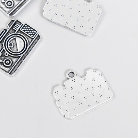 Decor for creativity Metal "camera" silver 2x1.6 cm-1