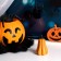 The LED figure "Pumpkin" 6 × 9 × 6 cm, plastic, batteries AG13x3, glow warm white