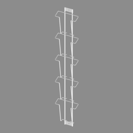 Display 5 A6 cells for postcards vertical color white-1