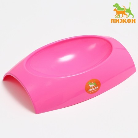 Plastic bowl 27 x 19 x 5.5 cm, pink