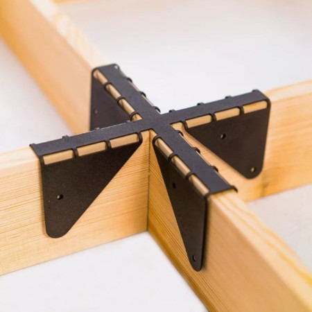 801-034BR Cross-shaped bracket for beds 801-034BR 20x20x7.1 cm-1
